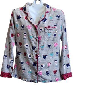 Munki Munki Bamboo AOP Coffee Mug/Cat Cup PJ Top-Soft Flannel-Cozy-Cottagecore-S